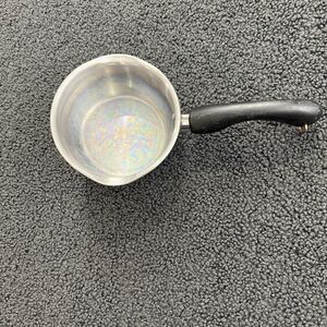 Paula Deen 1 Qt Saucepan Copper Bottom Double Pour Spout Stainless Steel Pot